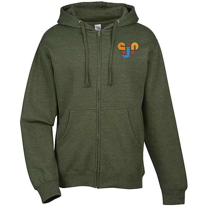 Custom Independent Trading Co. Midweight Full-Zip Hoodie