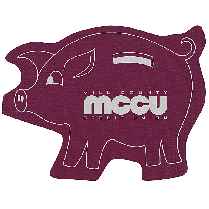 Custom Cushioned Jar Opener - Piggy Bank