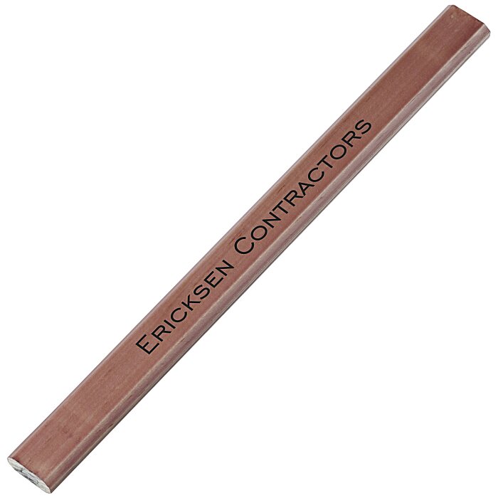 Custom Natural Finish Carpenter Pencil