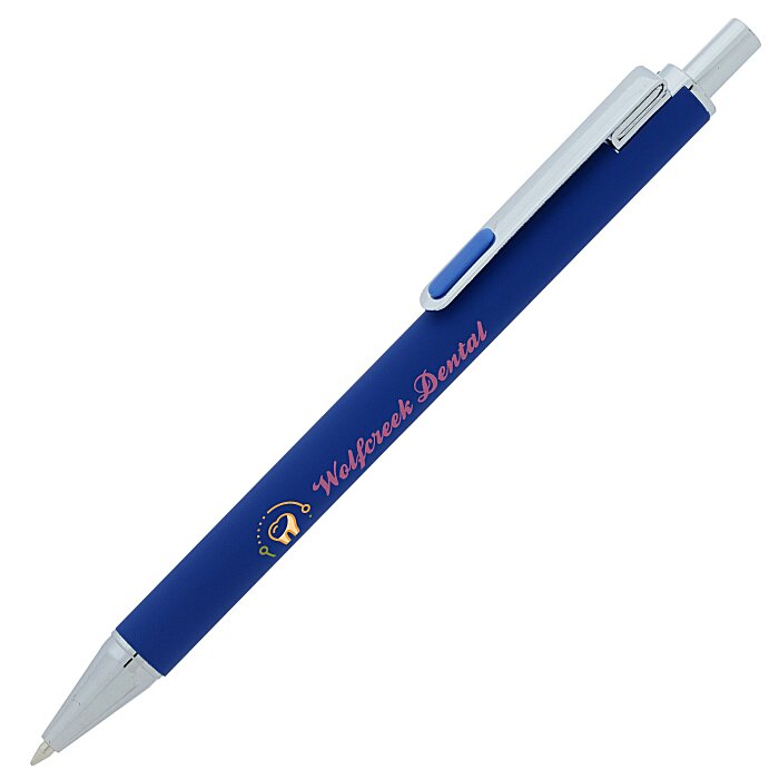 Custom Owen Soft Touch Metal Pen - Full Colour