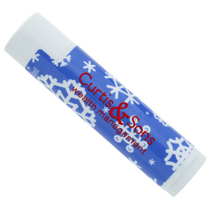 Custom Themed Non-SPF Lip Balm - Snowflakes