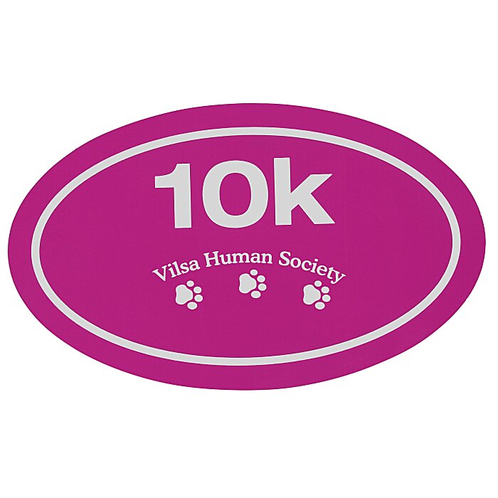 Custom Removable Euro Bumper Sticker - 10K