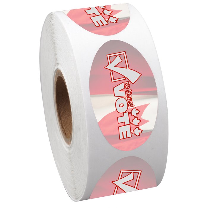 Custom Full Colour Sticker by the Roll - Oval - 1
