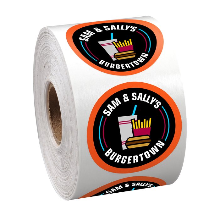 Custom Full Colour Sticker by the Roll - Circle - 1 3/4 inches