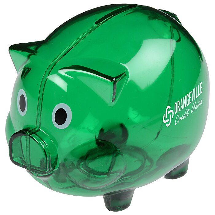 Custom Piggy Bank - Translucent