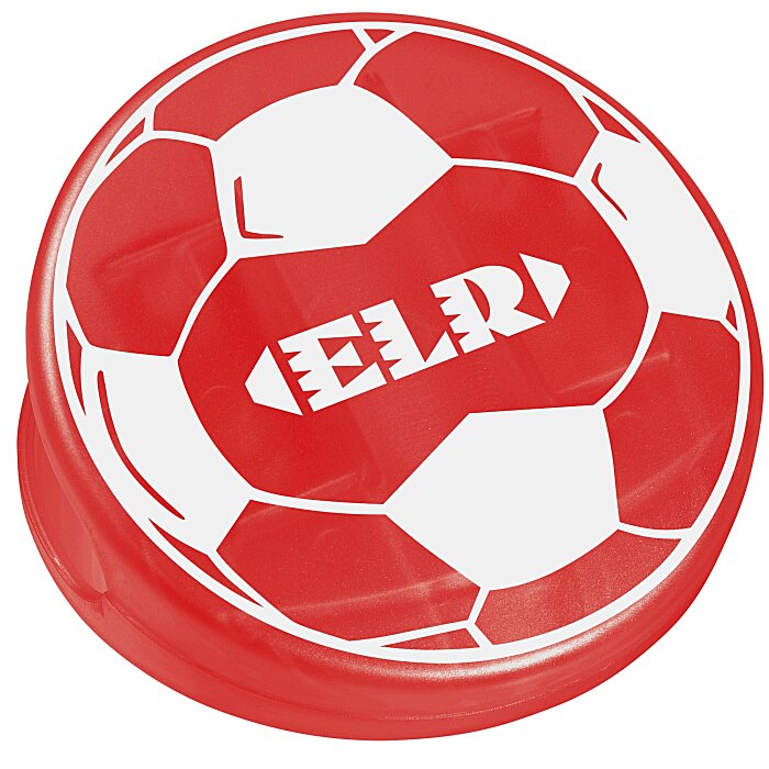 Custom Keep-it Clip - Soccer Ball - Translucent
