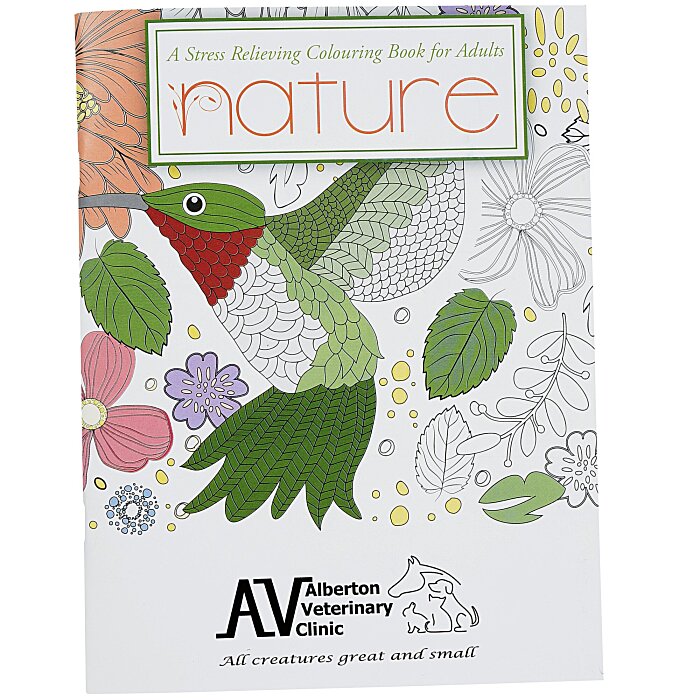 Custom Stress Relieving Adult Colouring Book - Nature