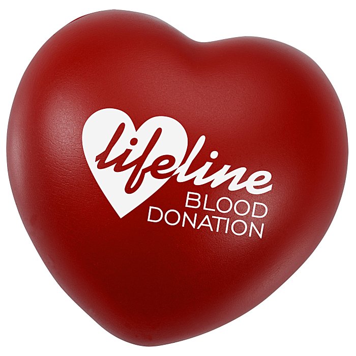Custom Heart Squishy Stress Reliever