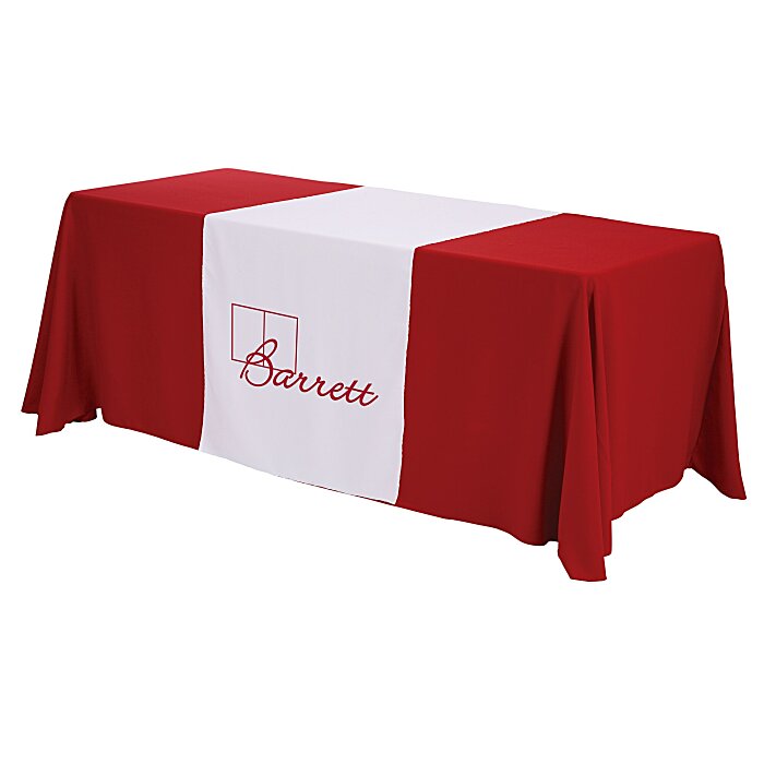 Custom Serged 6-foot Closed-Back Table Throw and Runner Kit