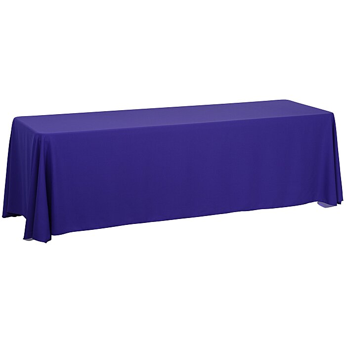 Custom Serged Closed-Back Table Throw - 8 feet - Blank