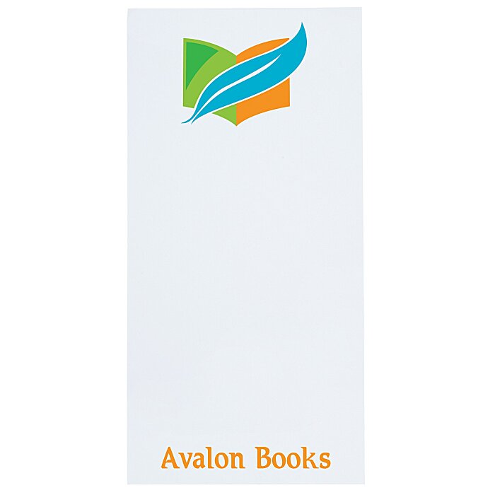 Custom TaskRight Sticky Pad - 5 3/4 inches x 2 3/4 inches - 25 Sheet
