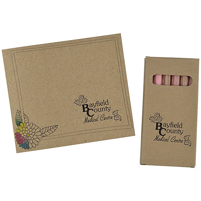 Custom Adult Colouring Book To-Go Set - Floral